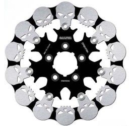 Brake disc Front Galfer SKULL GROOVED wave floating for harley davidson cvo road king 1801 2014 (1 disc) DF835FRH