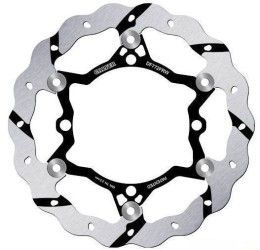 Brake disc Front Galfer WAVE FLOATING GROOVED with Steel centre for KTM 525 EXC 03-04 (1 disc) diameter OVERSIZE 270mm (may be used by adding spacer under the OEM calipers)