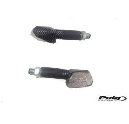 Puig LED Arrows Rubi model 'Long version carbon look - transparent lenses - approved according to European standards -