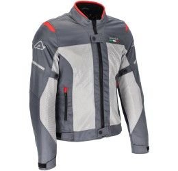 Acerbis touring jacket CE ON ROAD RUBY LADY grey/red
