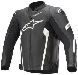 Alpinestars leather road jacket Faster Airflow v2 color Black-White
