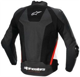 Alpinestars leather road jacket Black-Red-White