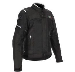 Acerbis touring jacket On Road Ruby Lady with protective inserts black-white colour