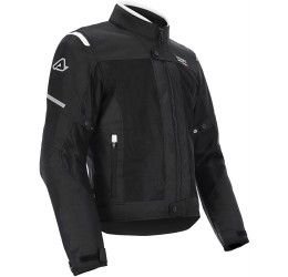 Acerbis touring jacket On Road Ruby with protective inserts black-white colour