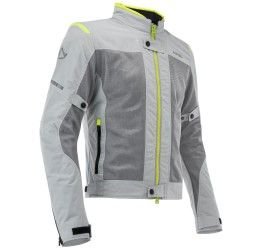 Acerbis touring jacket Ramsey My Vented 2.0 with protective inserts grey-fluo yellow colour