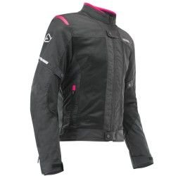 Acerbis touring jacket Ramsey My Vented 2.0 Lady with protective inserts black-pink colour