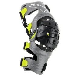 Knee shin guards Alpinestars bionic-7 color black-fluorescent yellow-gray