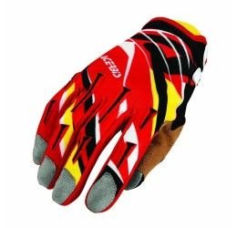 Gloves cross enduro Acerbis MX X2 red-yellow (LAST AVAILABLE)