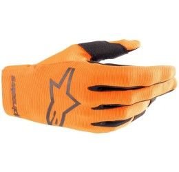 Gloves cross enduro Alpinestars Radar black-orange