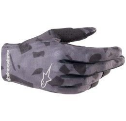 Gloves cross enduro Alpinestars Radar Black-gray-silver