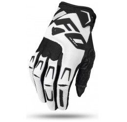 Gloves cross enduro UFO Iridium black and white