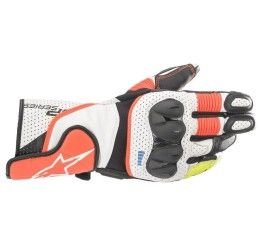 Alpinestars Men's road gloves SP-2 v3 color Black-Fluorescent Red-White
