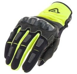Acerbis touring gloves Carbon G 3.0 fluo yellow-black colour