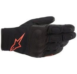 Alpinestars Men's touring gloves S-MAX color black-red