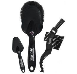 Muc-Off Kit of 3 motorcycle cleaning brushes