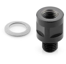 Rizoma Direct Multifit Mounting kit for mirrors M10x1,25/M10x1,25-SX for Kawasaki ER6N ABS 12-16 Black color