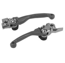 Polisport KIT foldings brake and clutch levers Honda CRF 450 R 04-06 nardo grey color