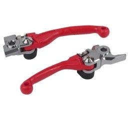 Polisport KIT foldings brake and clutch levers Honda CRF 450 R 07-20 red color