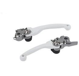 Polisport KIT foldings brake and clutch levers Honda CRF 450 RX 21-24 white color