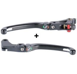 Lightech KIT foldings brake and clutch levers for original joint J Profile KLEV131J Aprilia Tuono V4 1100 18-20