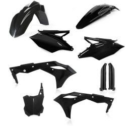 Acerbis complete plastic kit for Kawasaki KXF 250 18-19 black color