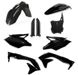 Acerbis complete plastic kit for Kawasaki KXF 450 16-17 black color
