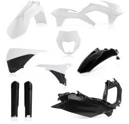 Acerbis complete plastic kit for KTM 125 EXC 14-15 white/black color