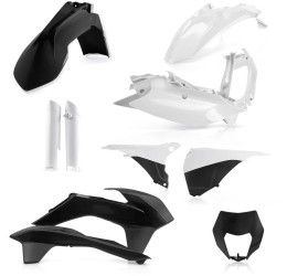 Acerbis complete plastic kit for KTM 125 EXC 14-15 black/white color