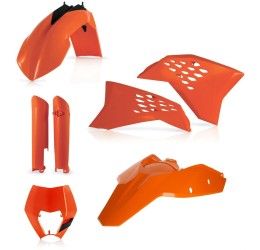 Acerbis complete plastic kit for KTM 450 EXC-F 08-11 orange color
