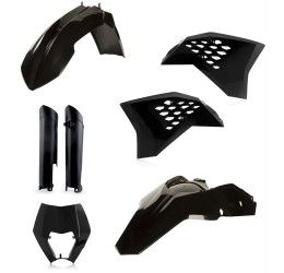 Acerbis complete plastic kit for KTM 520 EXC-F 08-11 black color