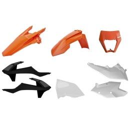 Polisport base plastic kit / complete plastic kit MX for KTM 300 EXC TPI 18-19 arancione 16/nero