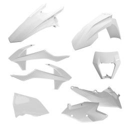 Polisport base plastic kit / complete plastic kit MX for KTM 300 EXC TPI 18-19 bianco