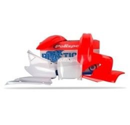 Polisport complete plastic kit MX for Honda CR 125 00-01 rosso cr00/bianco - colore oem