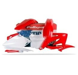Polisport complete plastic kit MX for Honda CRF 450 R 2008 rosso cr04 - colore oem