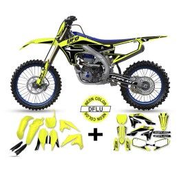 UFO Plastic and Graphic kit for Yamaha YZ 250 F 19-23 stokes neon yellow