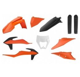 Polisport plastic kit MX / Enduro for KTM 300 EXC TBI 2023 arancione 16/nero