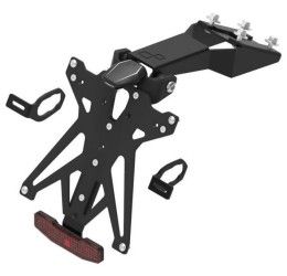 Lightech KIT License Plate for Kawasaki Ninja 650 17-25 adjustable with LED light + Retroreflector