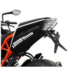 Ibex Zieger X-Line KIT License Plate for KTM 390 Duke 17-23 adjustable with LED light + Retroreflector