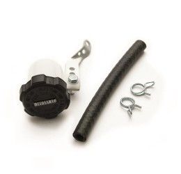 KIT Oil brake reservoirs Accossato right exit 15ml + Alluminium support + tube + 2 clamps