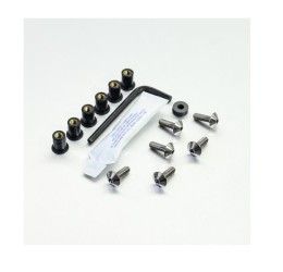 Windscreen screw kit TITANIUM Pro-Bolt for Yamaha FZR 1000 87-88 - 6 bolts + wellnuts