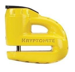 Kryptonite KEEPER 5-S2 YELLOW DISC LOCKS WITH REMINDER CABLE