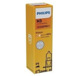 PHILIPS H3 VISION HALOGEN LAMP - 12V 55W PK22s - (Ref.Philips: 12336PRC1)