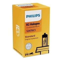 PHILIPS R2 HALOGEN LAMP - 12V 45 / 40W P45t-41 - (Ref.Philips: 12475C1)