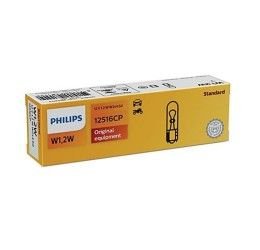 PHILIPS W1,2W ALL GLASS LAMP - 12V 1,2W - (Ref.Philips: 12516CP)