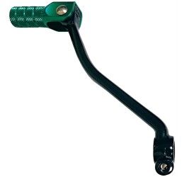 Alloy gear change shift lever Innteck for Kawasaki KX 85 II Ruote Alte 07-22 - Color BLACK-GREEN