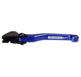 Folding clutch lever CNC Accossato for Yamaha YZ 450 F 09-20 blue color