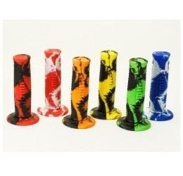 Domino Offroad grips bicolor SNAKE (one pair) (LAST AVAILABLE)