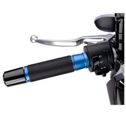 PUIG Grips Blue ASCENT MODEL - cod. 3553A - Length: 123 mm.