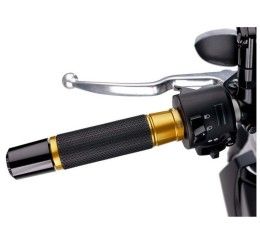 PUIG Grips ASCENT model gold color - cod. 3553o - Length: 123 mm.