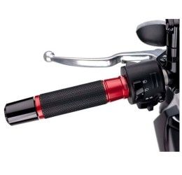 PUIG Grips ASCENT model red color - cod. 6326r - Length: 119 mm.